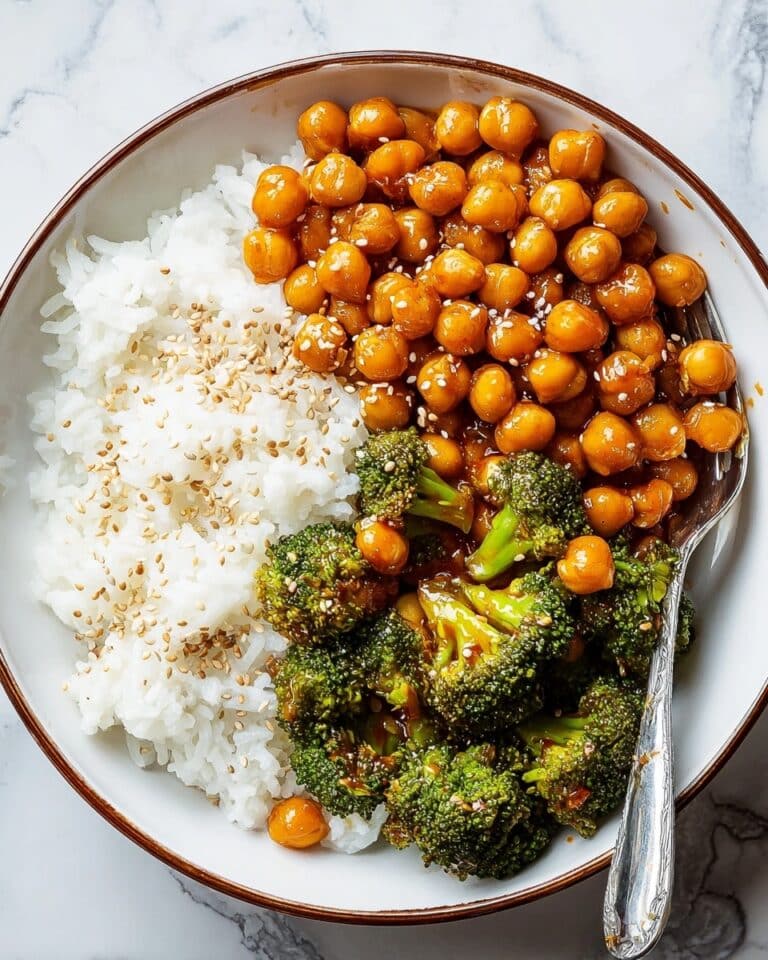 Vegan Sticky Sesame Chickpea Recipe