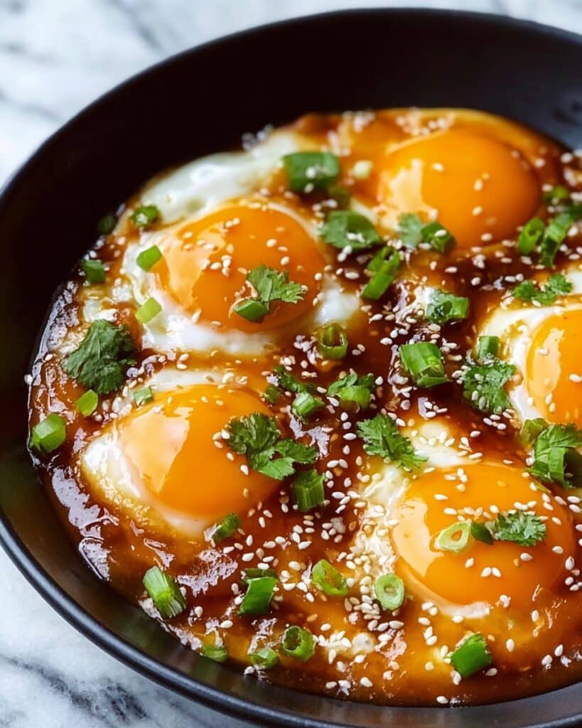 Spicy Sweet and Sour Fried Eggs Recipe