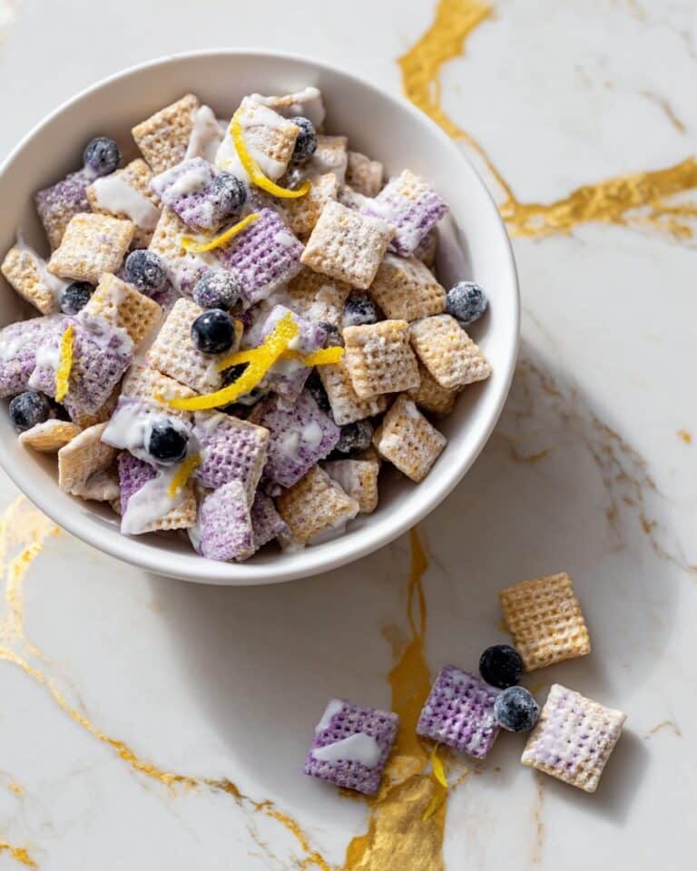 Blueberry Lemon Cheesecake Puppy Chow Recipe