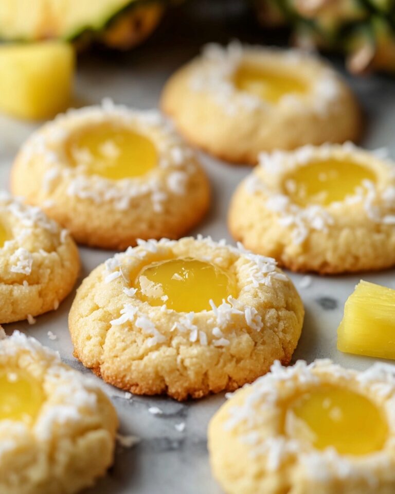 Hawaiian Pineapple Coconut Thumbprint Cookies Recipe