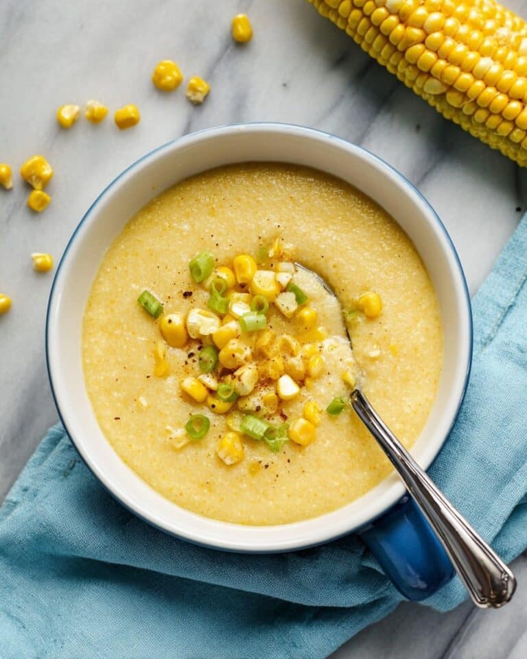 Goat Cheese & Sweet Corn Grits Recipe