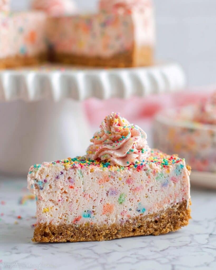 No-Bake Fruity Pebbles Cheesecake Recipe