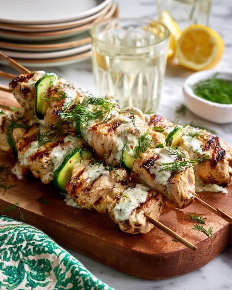 Dill Pickle Chicken Skewers Recipe