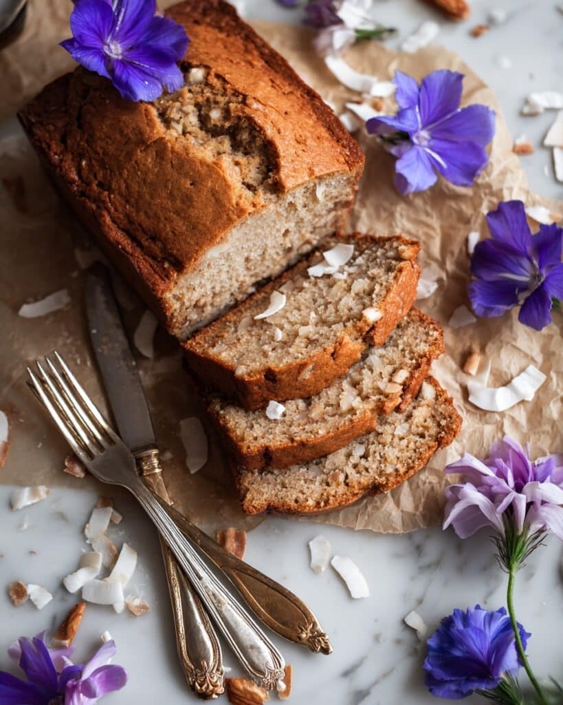 Hawaiian Banana Bread with Pineapple, Coconut & Macadamia Nuts Recipe