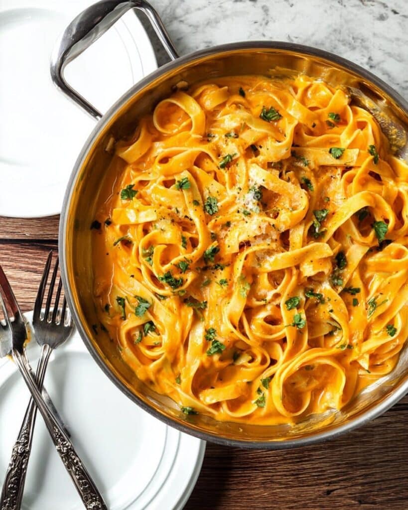Roasted Red Pepper Alfredo Recipe