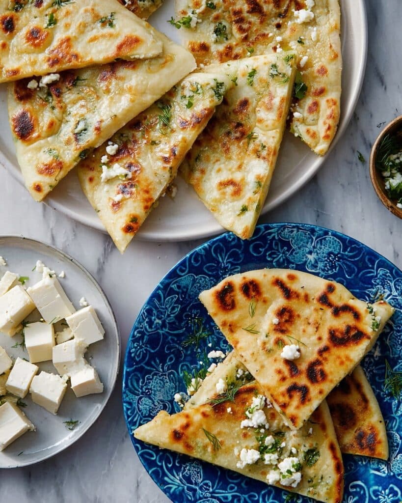 Turkish Gözleme with Spinach, Feta, and Aleppo Pepper Recipe