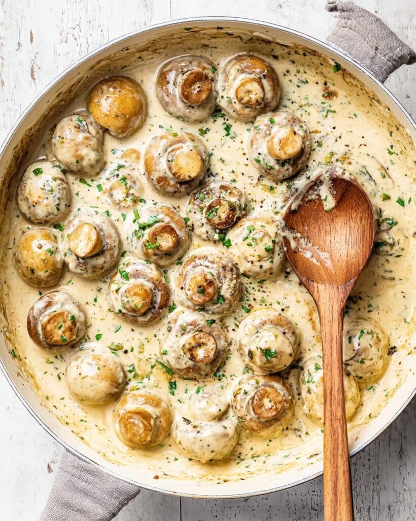 Garlic Parmesan Mushrooms Recipe