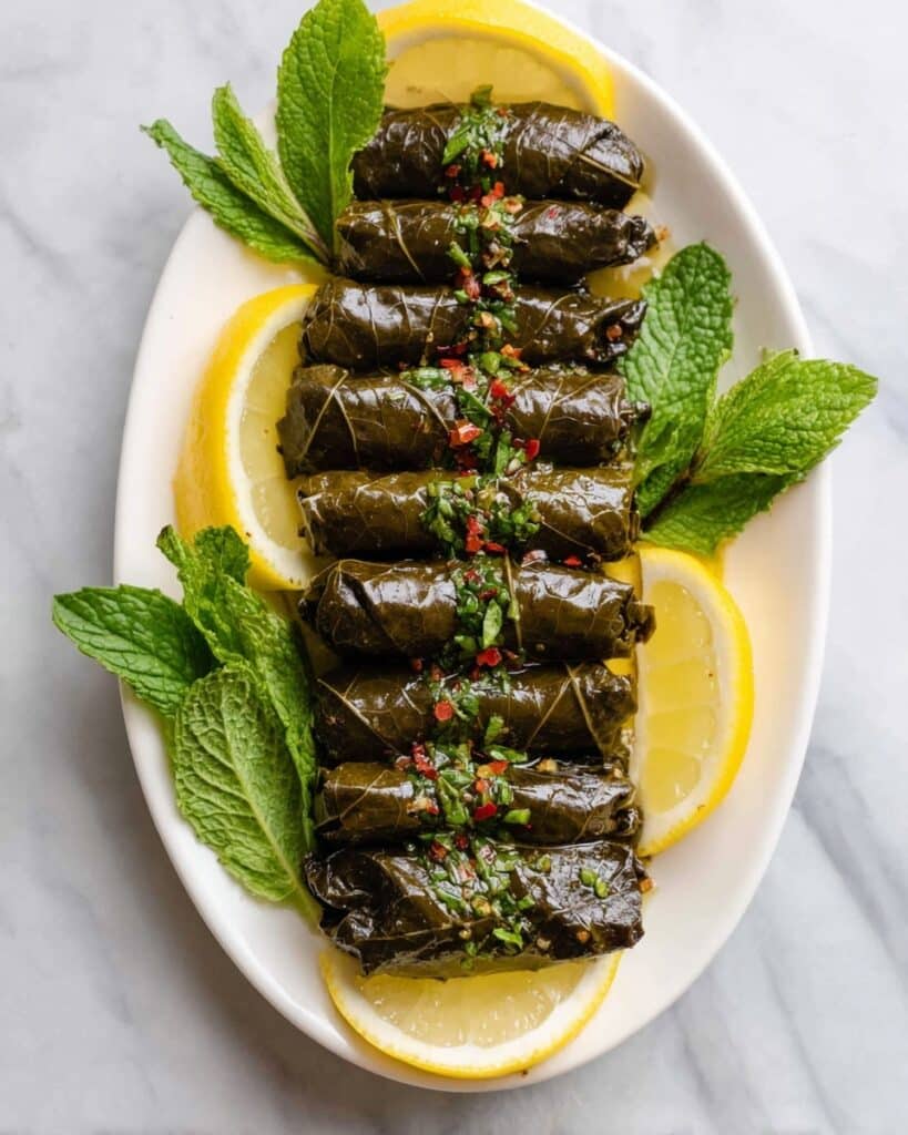 Lebanese Stuffed Grape Leaves Recipe