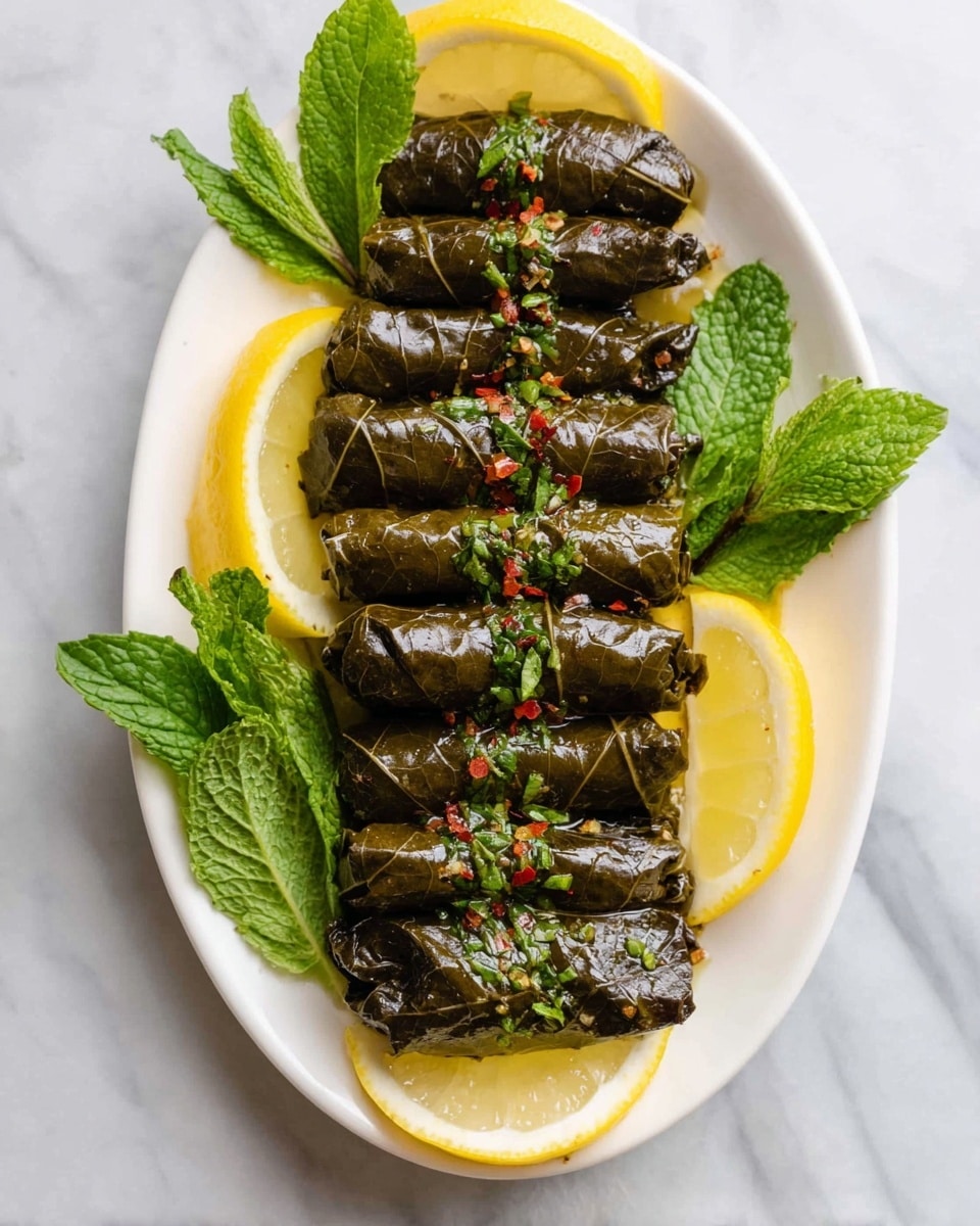 Lebanese Stuffed Grape Leaves Recipe