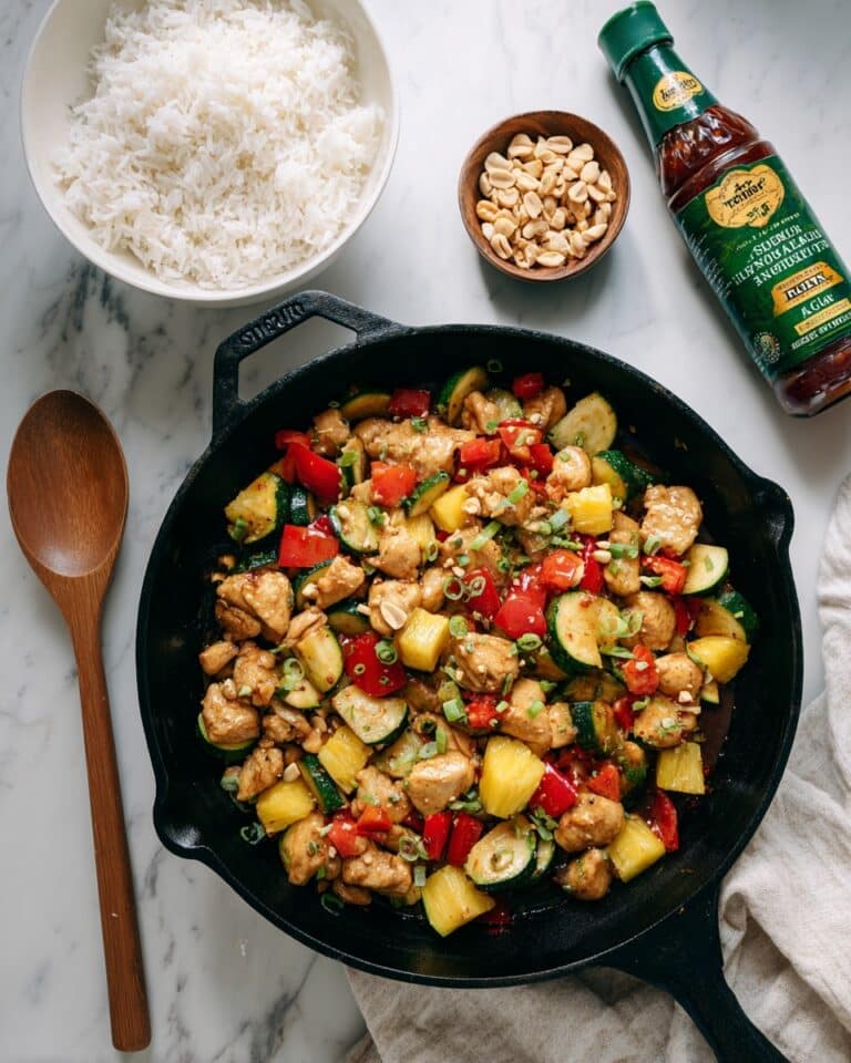 Easy Weeknight Kung Pao Pineapple Chicken Stir Fry Recipe