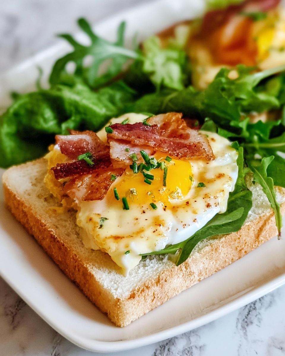 Eggs au Gratin with Béchamel Sauce and Crispy Bacon Recipe