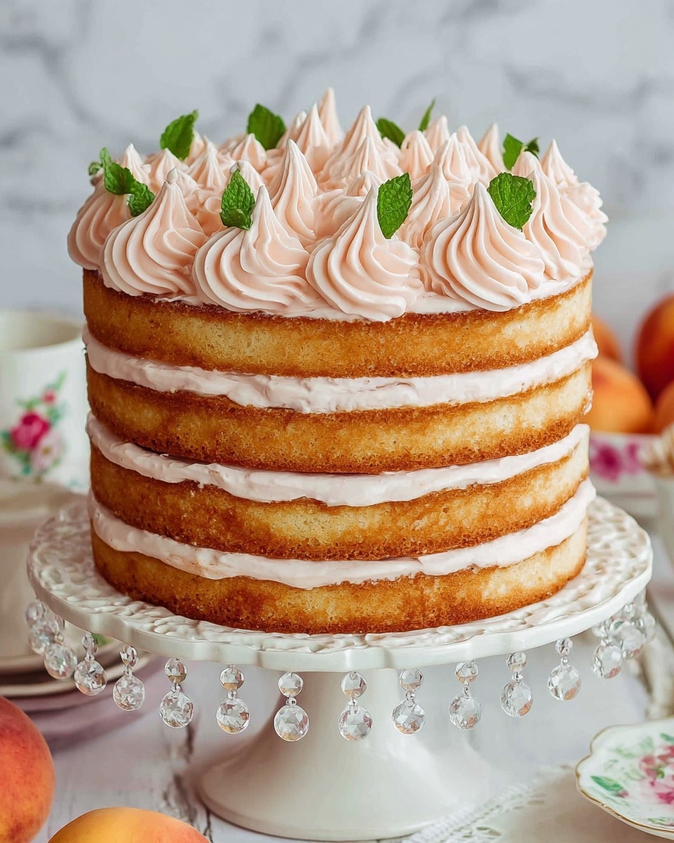 Russian Peach Cake Recipe