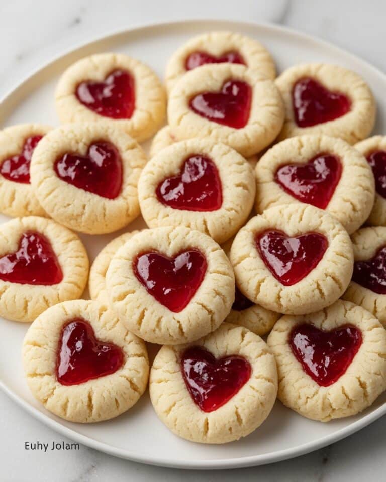 Thumbprint Heart Cookies Recipe