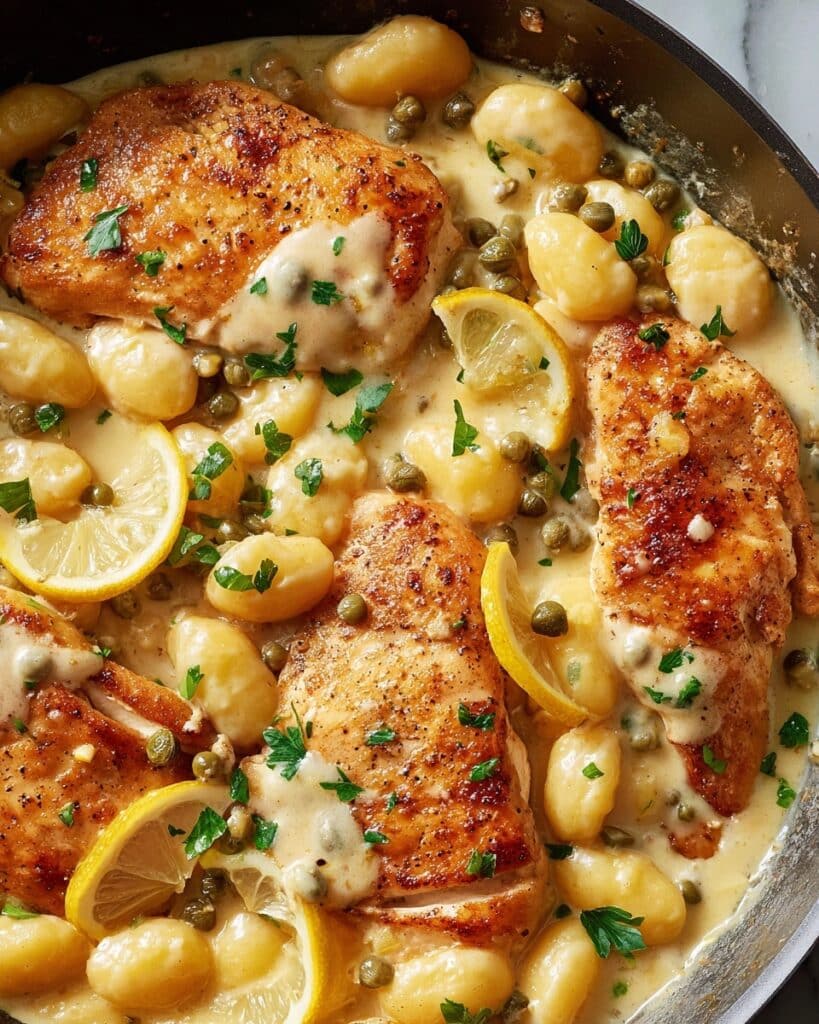 Creamy Chicken Piccata with Gnocchi Recipe
