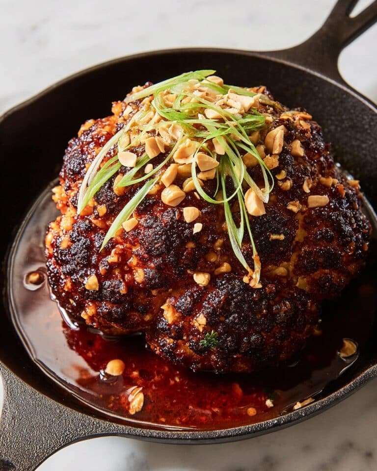Brown Sugar BBQ Whole Roasted Cauliflower Recipe