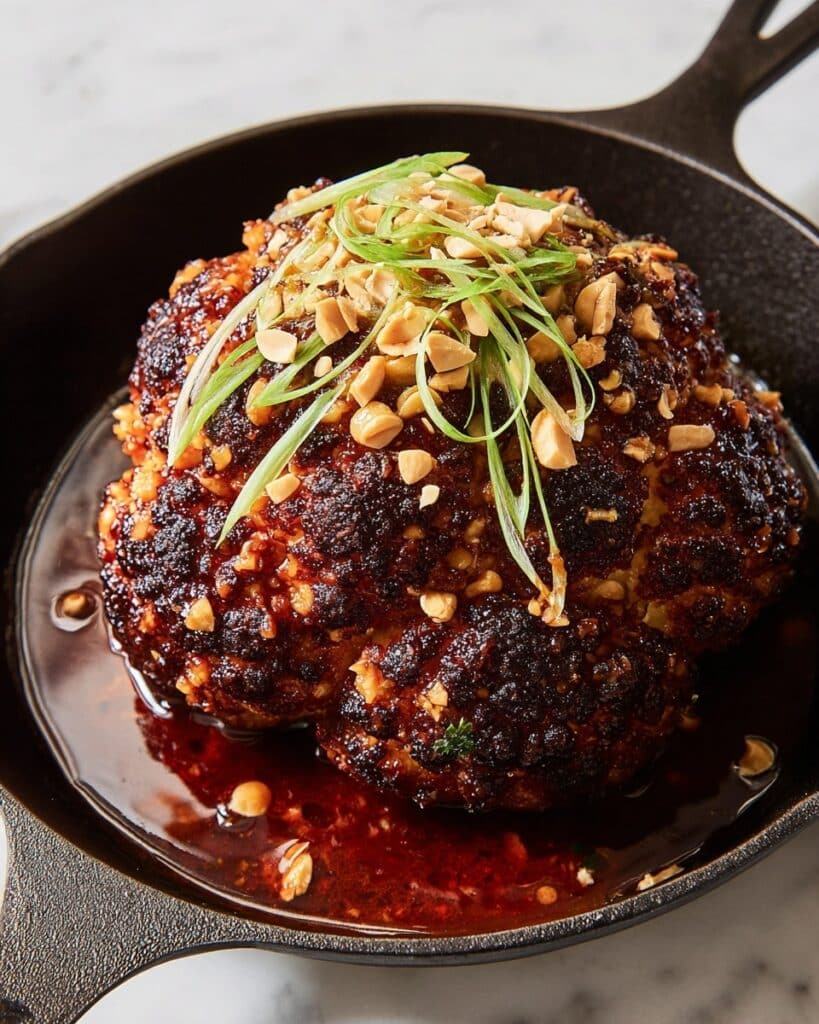 Brown Sugar BBQ Whole Roasted Cauliflower Recipe