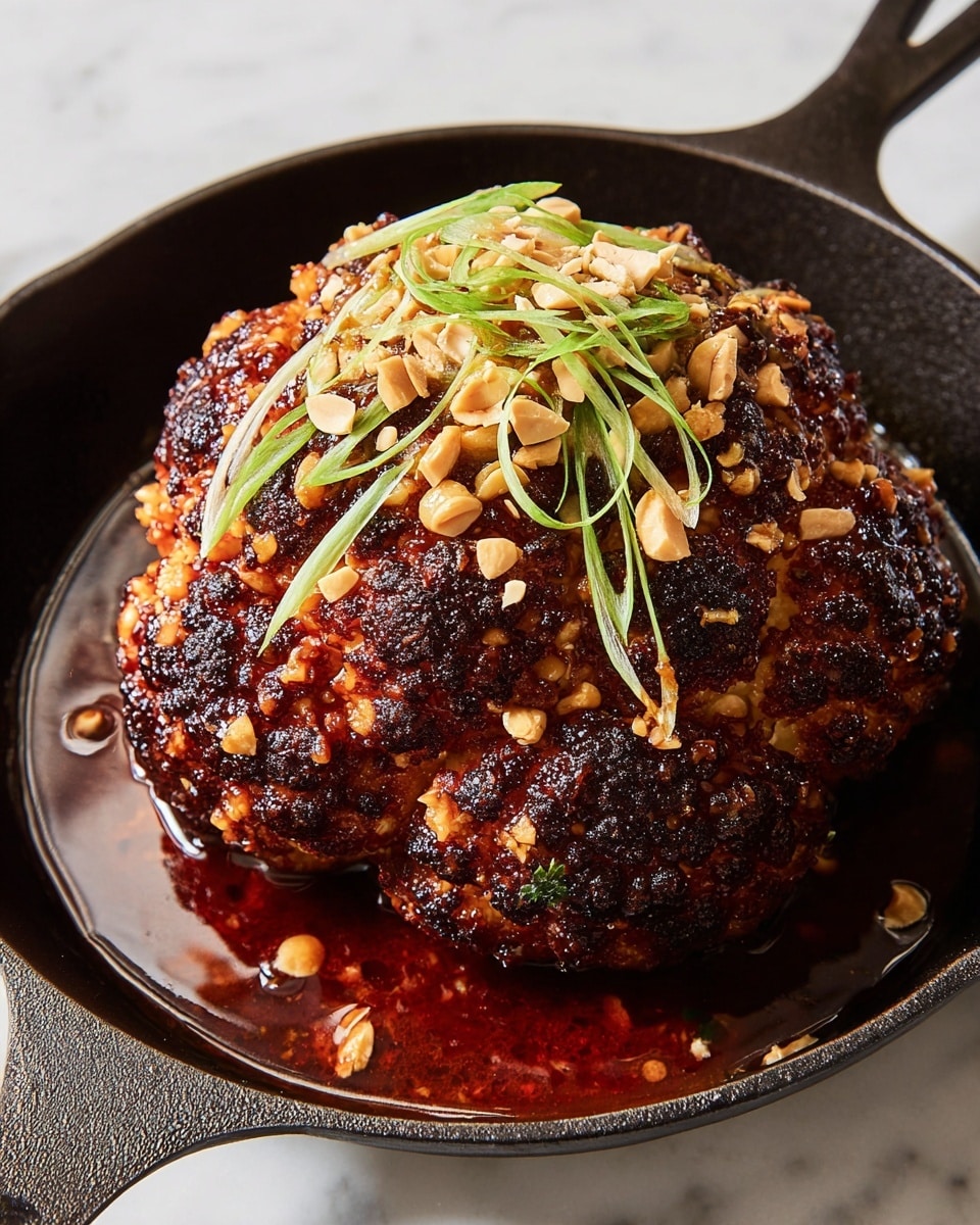 Brown Sugar BBQ Whole Roasted Cauliflower Recipe