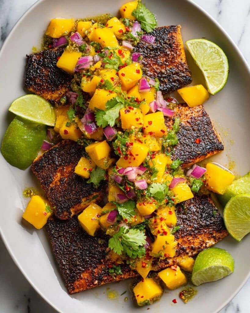 Blackened Salmon with Mango Salsa Recipe