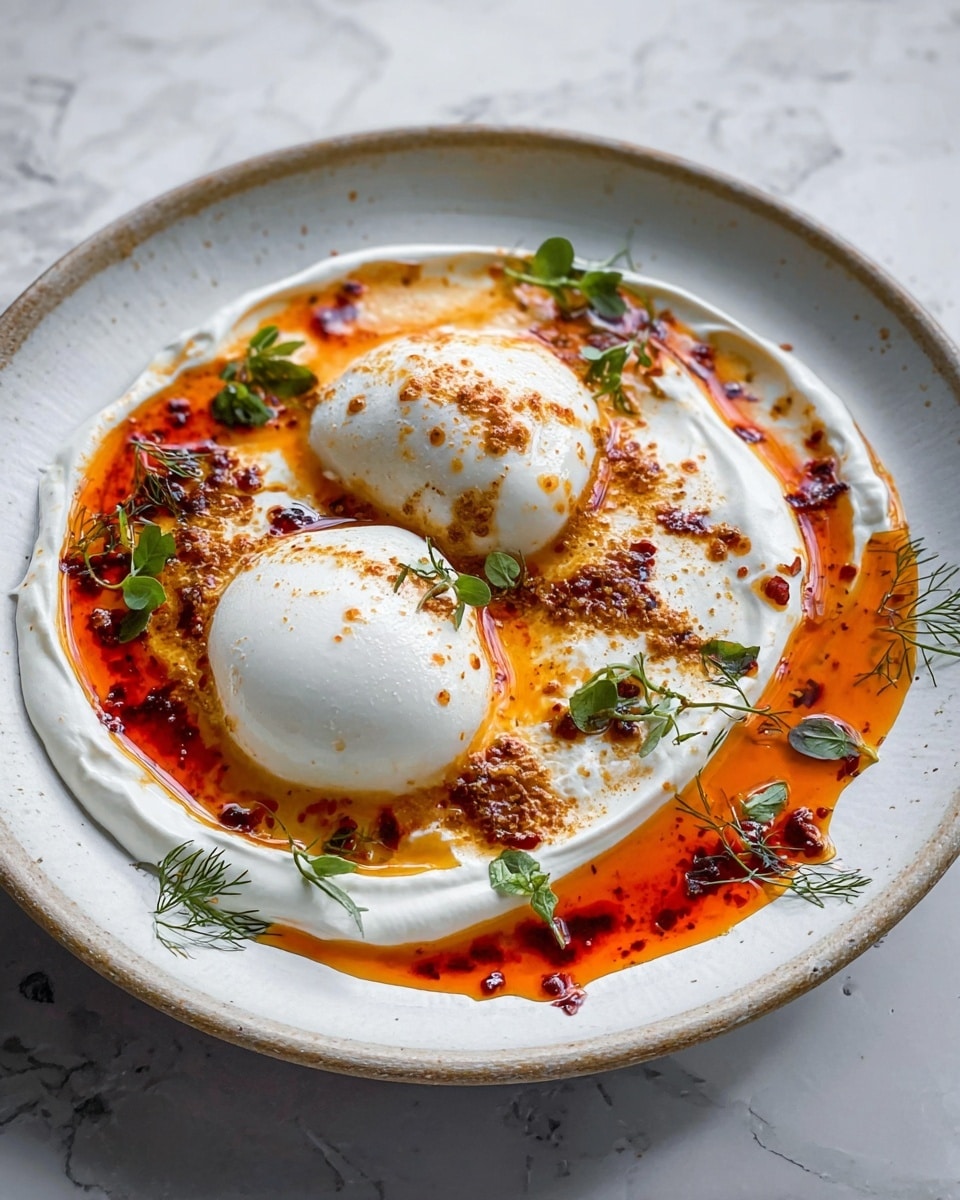 Turkish Eggs with Herbed Yogurt and Spiced Butter Recipe