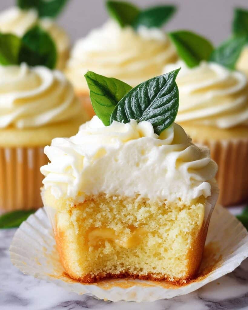 Dole Whip Cupcakes with Pineapple Filling Recipe