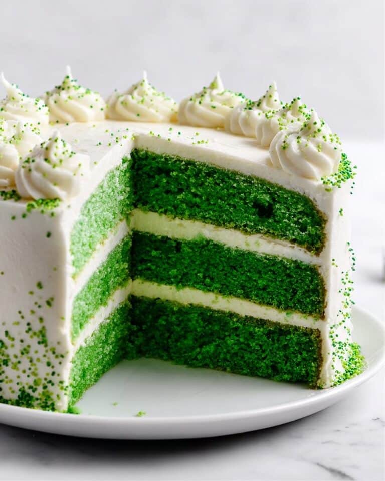 Green Velvet Cake with Cream Cheese Frosting Recipe
