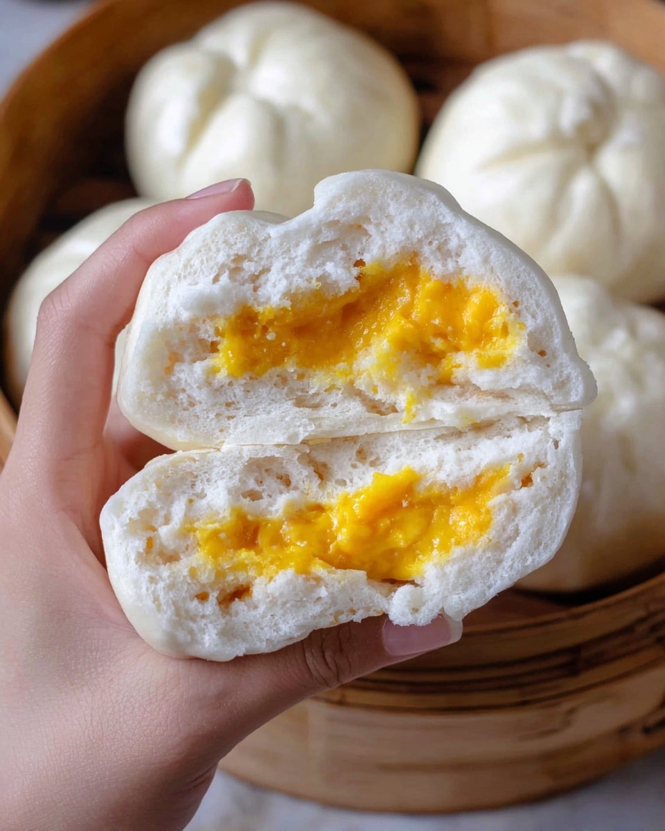 Custard Milk Yolk Buns Recipe