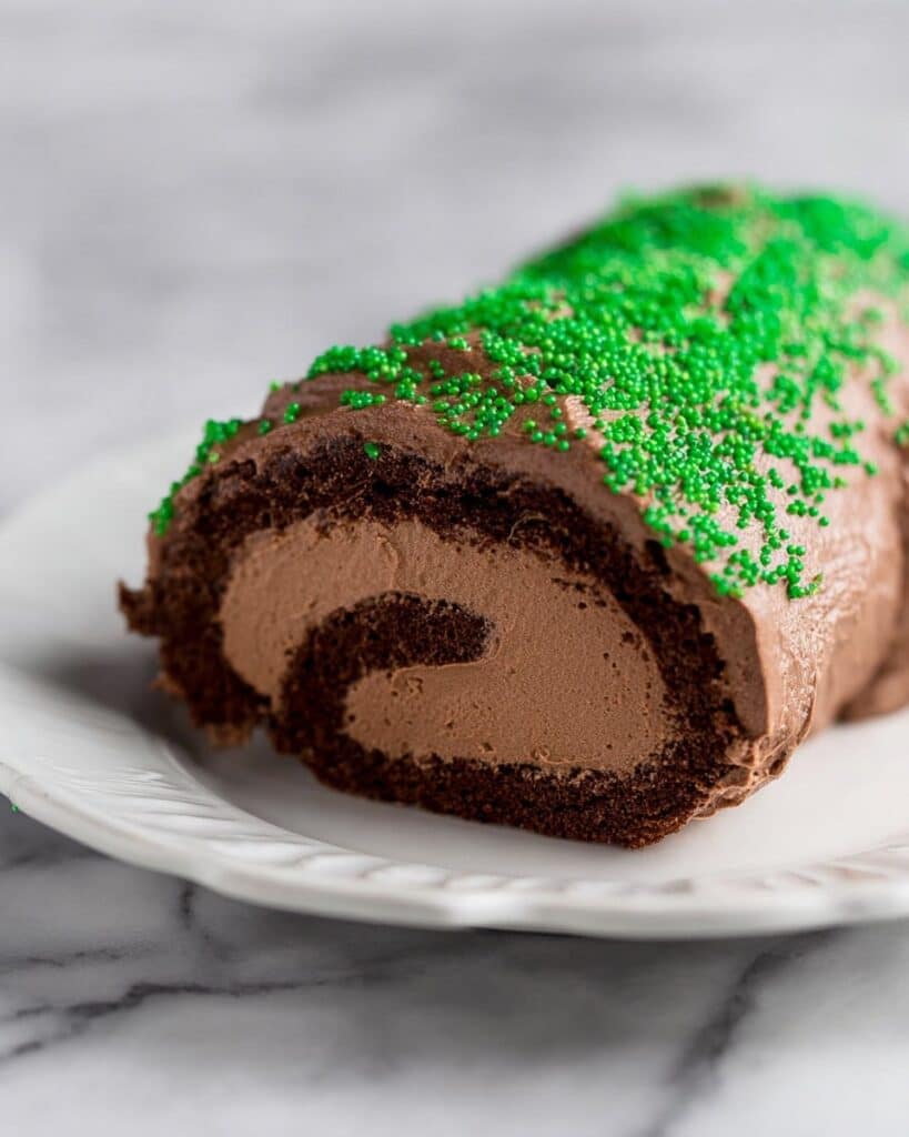 Irish Coffee Chocolate Cake Roll Recipe