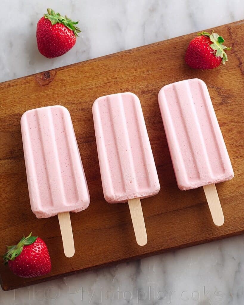 Greek Yogurt Popsicles with Lemon Curd, Blackberries, Kiwi, and Strawberries Recipe