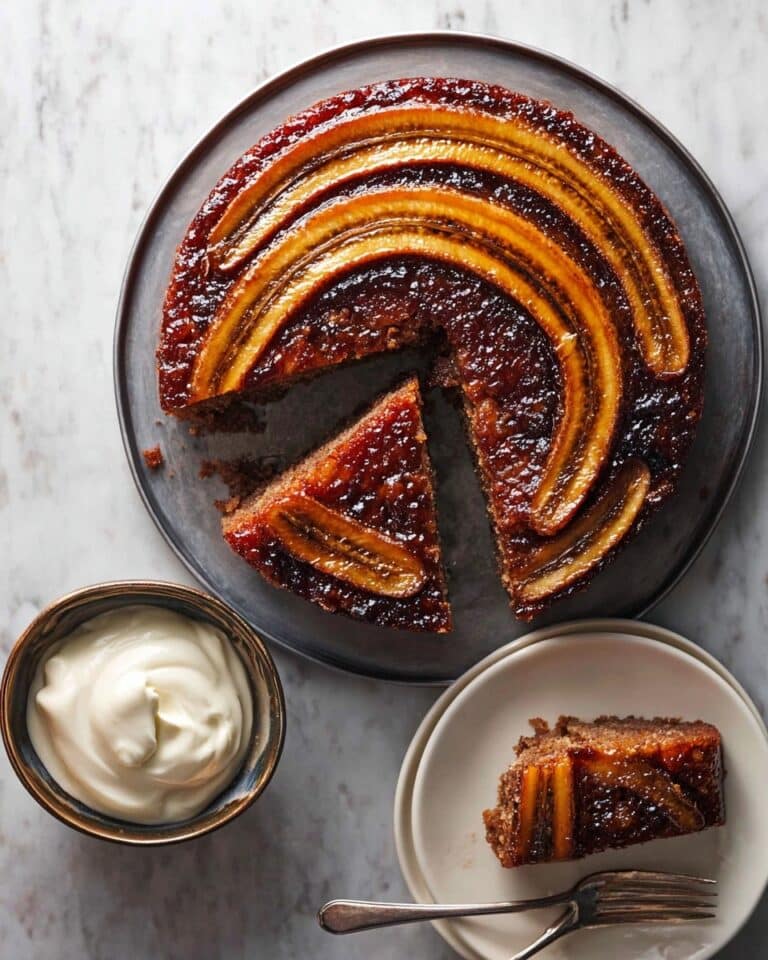 Banana Cardamom Upside-Down Cake Recipe