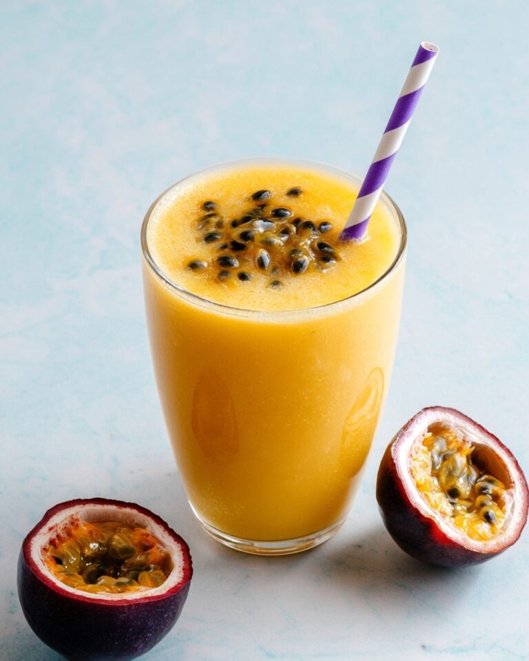 4-Ingredient Tropical Passion Fruit Smoothie Recipe